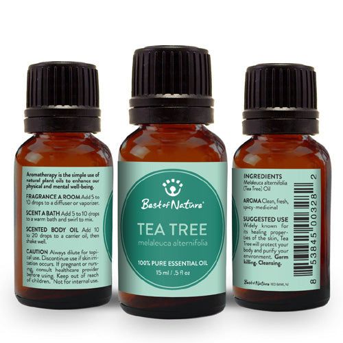 Pure Tea Tree Oil - Antiseptic & Anti-Fungal Essential Oil