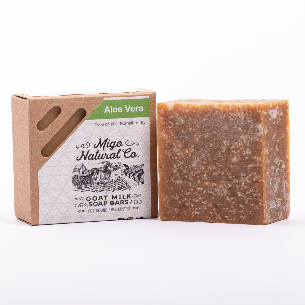 Aloe Vera Goat Milk Soap Bar - Natural Skin Care for Healthy Skin