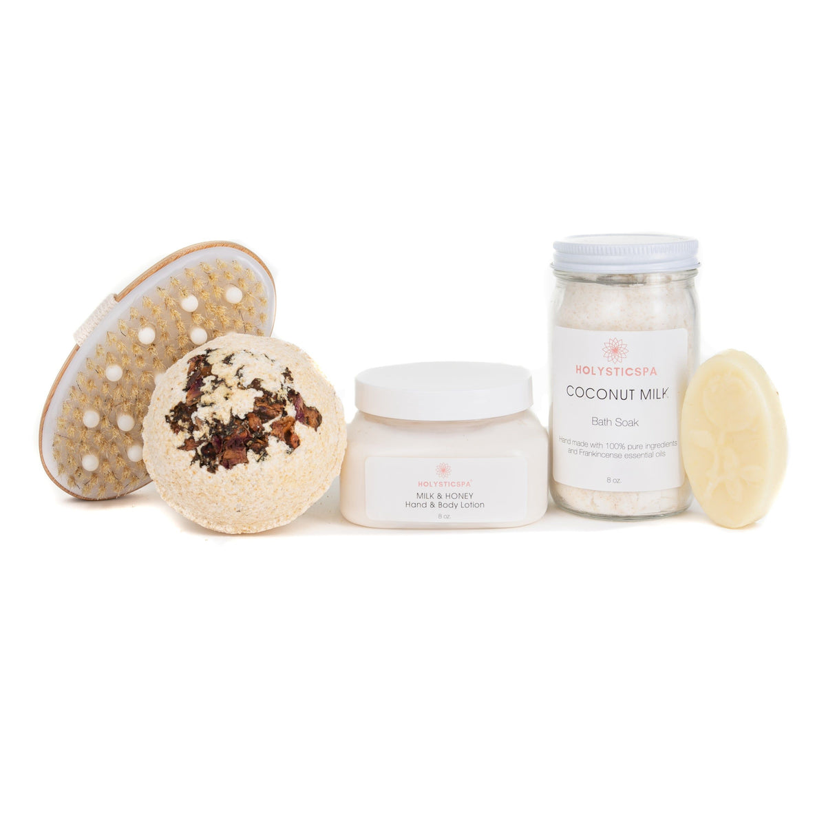 Hydrating Body Care Bundle with Coconut Milk Bath Salts and Lotion