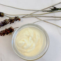 Organic face cream with natural ingredients for hydrated skin