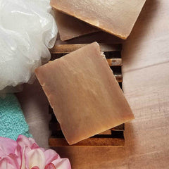 Handmade coconut soap with shea butter and glycerin