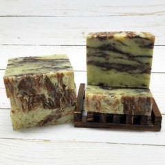 Mint Chocolate Handmade Soap with Cocoa Butter and Peppermint