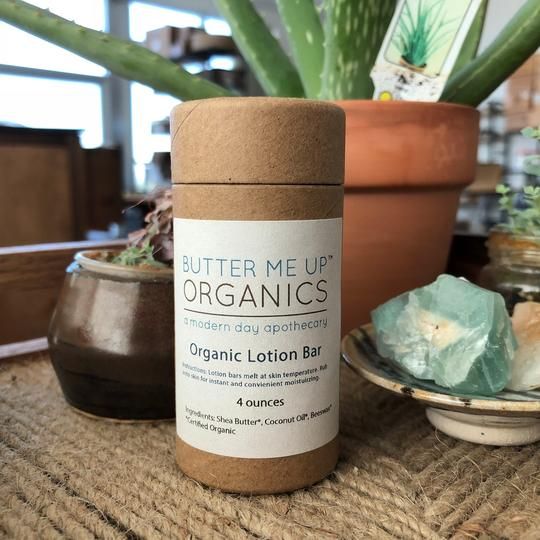 Organic Lotion Bar with Shea Butter and Coconut Oil for skin hydration