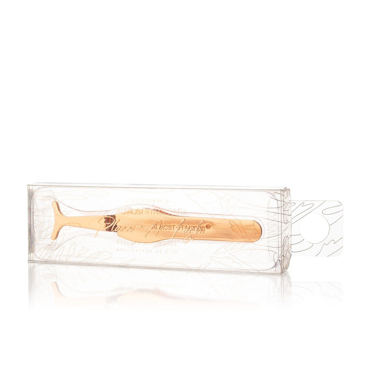 Magnetic Eyelash Applicator Tweezers - Rose Gold