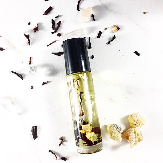 Grounding Essential Oil Blend with Crystals and Frankincense