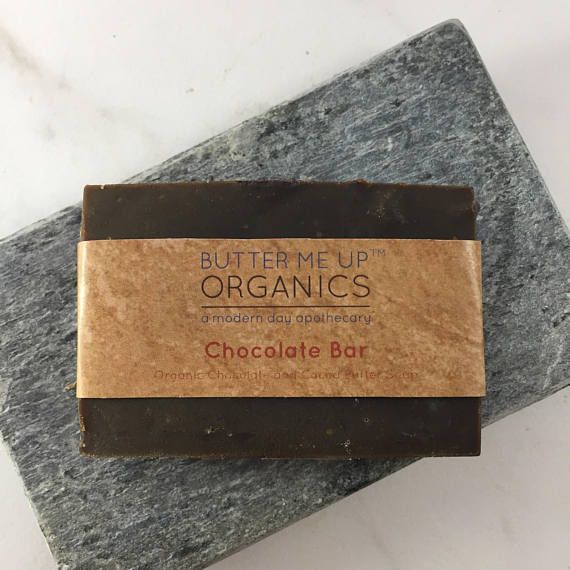 Organic Chocolate Shampoo Bar with raw cocoa powder