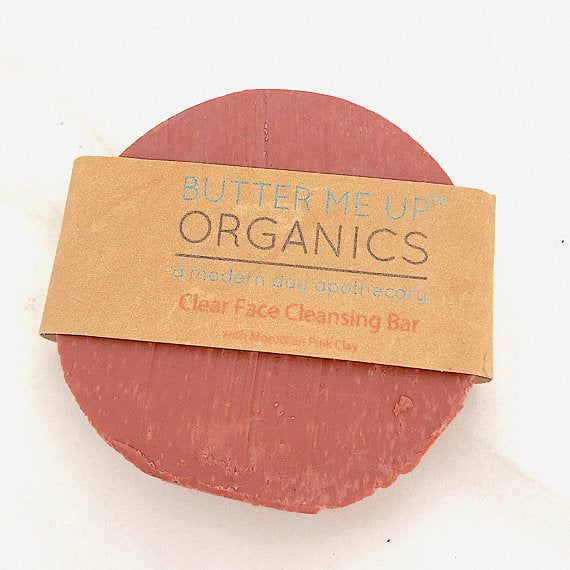 Rose Clay Facial Bar with Organic Ingredients