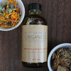 Organic Warming Massage Oil - Natural Muscle Relief