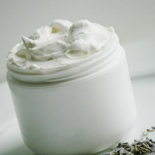 Jar of Natural Shea Whipped Body Butter in various scents